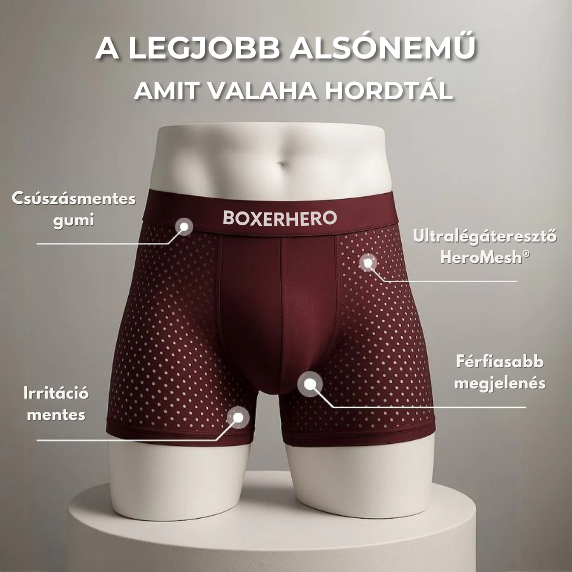 BoxerHero™ - Maximális kényelem, lehengerlő kisugárzás bambuszból